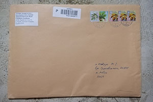 envelope with address