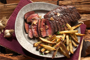 Steak with fries