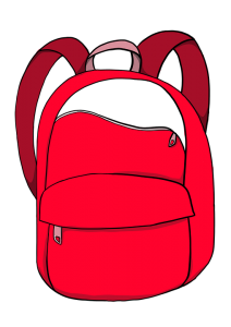 red bookbag